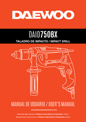 Daewoo DAID750BX User Manual