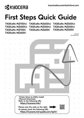 Kyocera TASKalfa MZ6001ci First Step Manual
