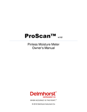 Delmhorst ProScan Owner's Manual
