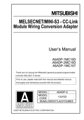 Mitsubishi A6ADP-U User Manual