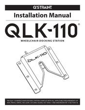 Q'STRAINT QLK-110 Installation Manual