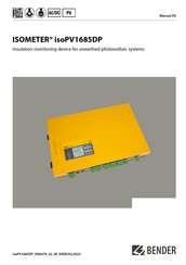 Bender ISOMETER isoPV1685DP Manual