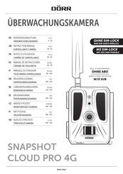 DÖRR SNAPSHOT CLOUD PRO 4G Instruction Manual