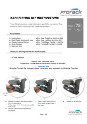 Prorack K374 Instructions