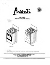 Avanti DGR-21A Instruction Manual
