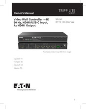 Eaton TRIPP LITE B119-1X4-4K6-VW Owner's Manual
