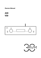 AVM A30 Owner's Manual