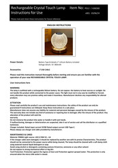 Coopers of Stortford P012 Instructions For Use Manual