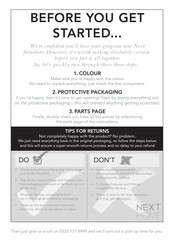 Next ADELE C95186 Assembly Instructions Manual