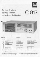 Dual C 812 Service Manual