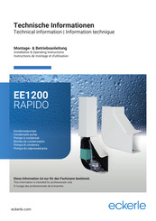 Eckerle EE1200 RAPIDO Installation & Operating Instructions Manual