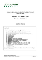 digitalview SVX-4096-120v2 Instructions Manual