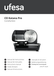 Ufesa CO Katana Pro Instruction Manual