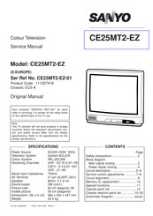 Sanyo CE25MT2-EZ Service Manual