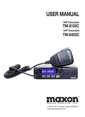 Maxon TM-8402C User Manual
