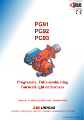 CIB UNIGAS PG93 Manual Of Installation - Use - Maintenance