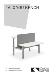 KONIG+NEURATH TALO.YOU BENCH Assembly Instructions Manual