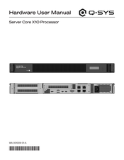Q-SYS Server Core X10 Processor Hardware User Manual