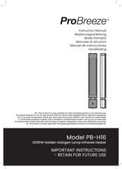 ProBreeze PB-H16 Instruction Manual