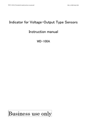 Kyowa WD-100A Instruction Manual