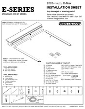REALTRUCK Roll-N-Lock E Series Installation Sheet