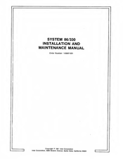 Intel 86/330 Installation And Maintenance Manual