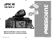 PRESIDENT JFK III Owner's Manual
