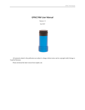 TOUPTEK PHOTONICS GPM174M User Manual