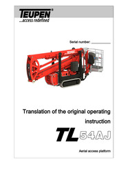 TEUPEN TL 54AJ Translation Of The Original Operating Instruction