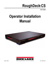 Rice Lake RoughDeck CS Operator's & Installation Manual