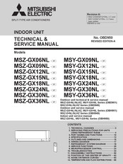 Mitsubishi Electric MSZ-GX06NL-U1 Technical & Service Manual