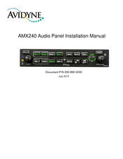 Avidyne AMX240 Installation Manual