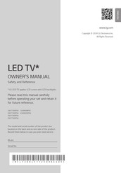 LG 32LR600BPSC Owner's Manual