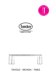 baxter NEVADA Assembly Instructions Manual
