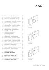 Axor One 45713 Series Instructions For Use And Assembly Instructions