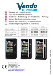 SandenVendo G-Snack Design Line Touchscreen User And Maintenance Manual