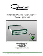 Quantum Composers Emerald 9250 Series Operating Manual