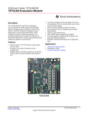 Texas Instruments TX73L64EVM User Manual