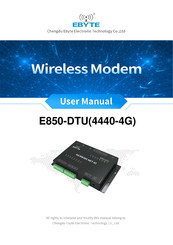 Ebyte E850-DTU User Manual