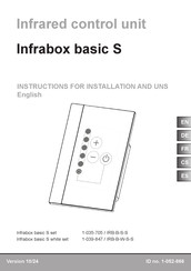 Sentiotec Infrabox basic S white set Instructions For Installation Manual