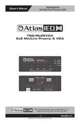 AtlasIED TSD-ML22VCA Owner's Manual