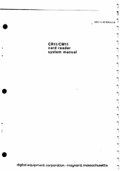 Digital Equipment CM11 System Manual
