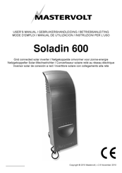 Mastervolt Soladin 600 User Manual