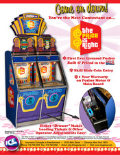 Innovative Concepts In Entertainment PRICE IS RIGHT PLINKO Service Manual