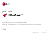 LG UltraGear 27GS60F Owner's Manual
