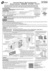 Richell 803840 94921-4 Instruction Manual