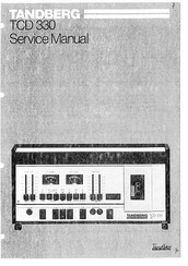 TANDBERG TCD 330 Service Manual