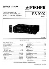 Fisher RS-9020 Service Manual