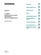 Siemens 6ES7135-6HB00-0CA1 Equipment Manual