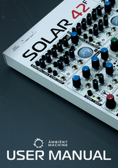 ELTA music AMBIENT MACHINE SOLAR 42F User Manual